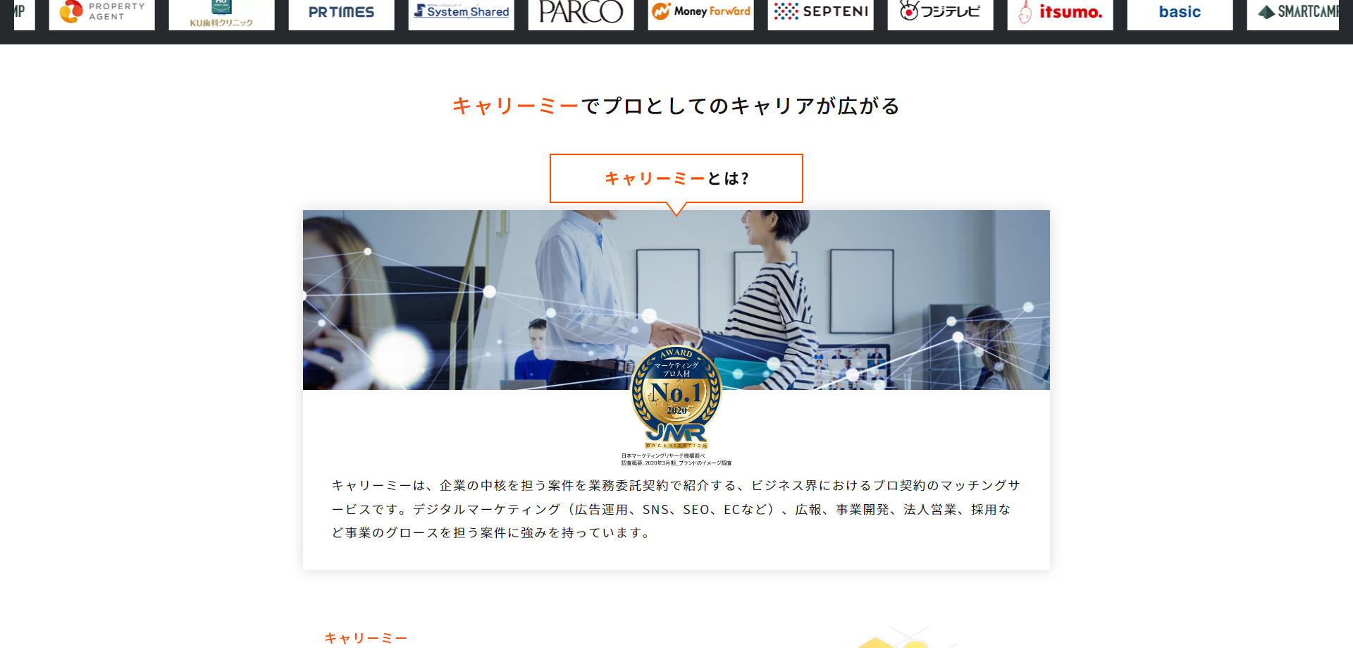 キャリーミー公式HP