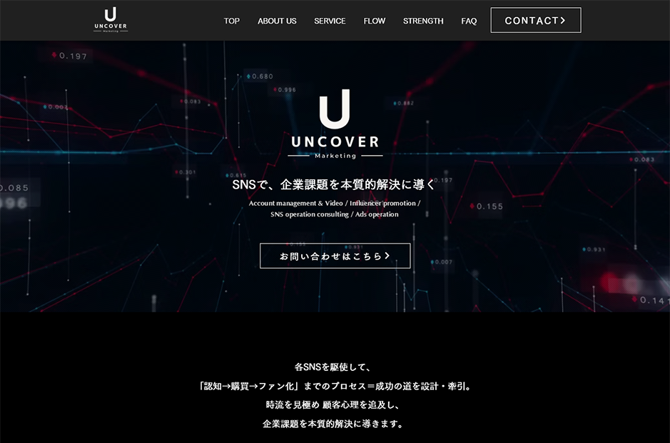 UNCOVER Marketing公式HP